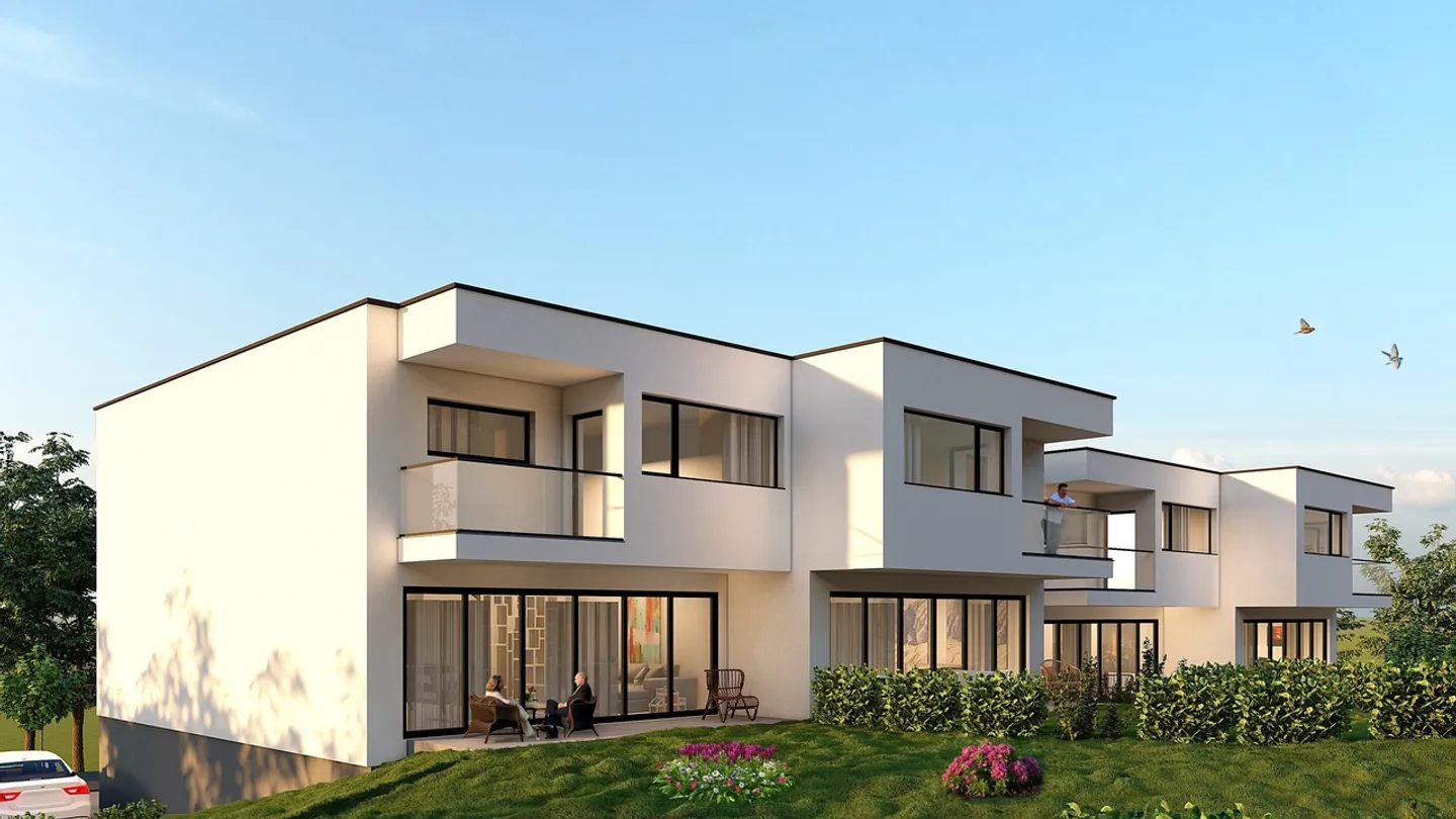 Verchières 13 - Neubau von 4 Villen mit 5,5 Zimmern - Foto 1 von 11