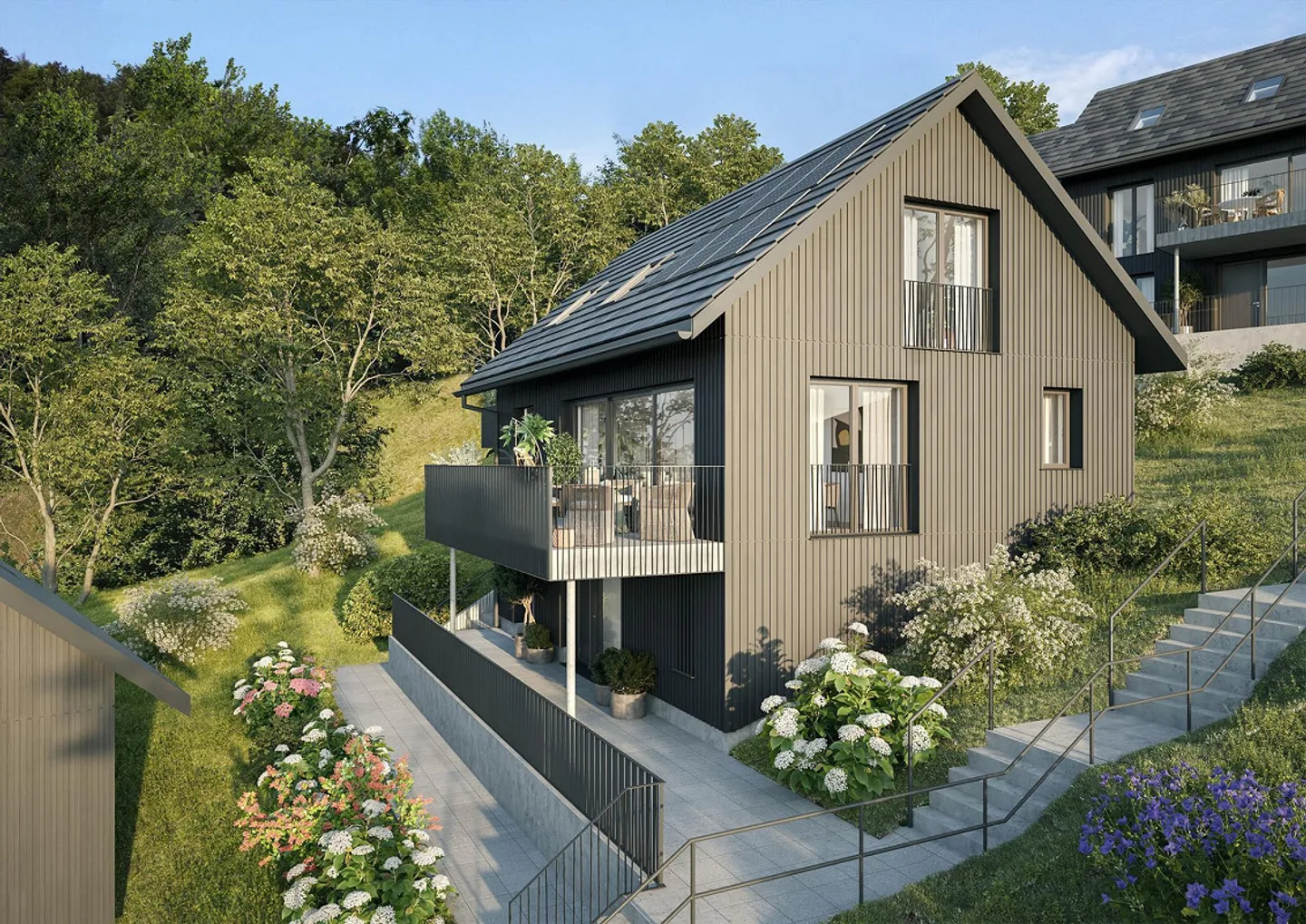 Modernes Einfamilienhaus in Waltenstein - Foto 1 von 9