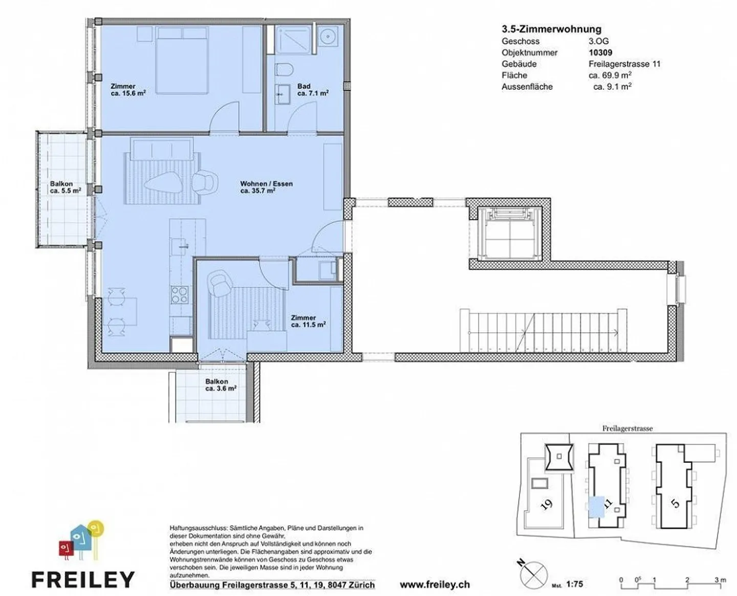 Wellness Oasis: Move into a modern 3.5 room apartment in a top location - Photo 9 of 10