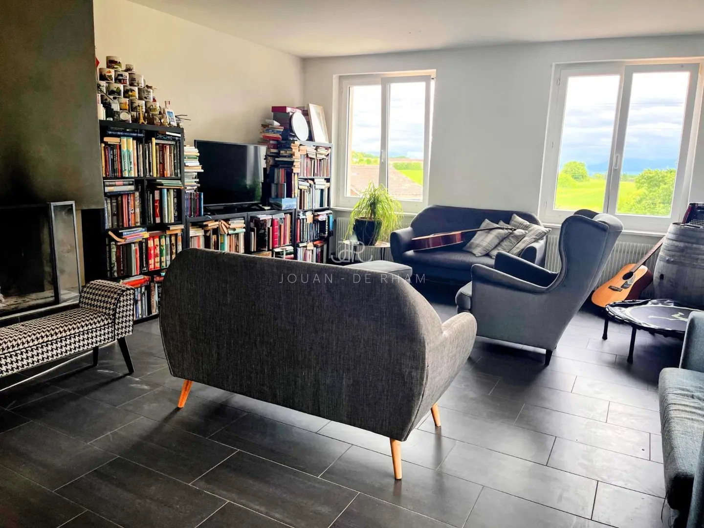 Large apartment with lake view and 4 rooms for rent in Chataigneriaz - Photo 2 of 12