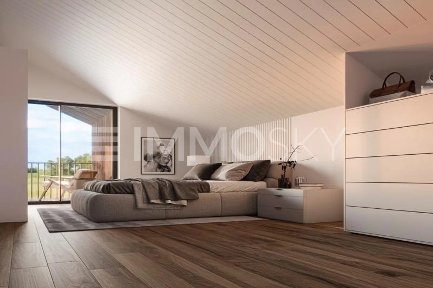 Modern 4.5 room duplex with beautiful volumes - Photo 4 of 7