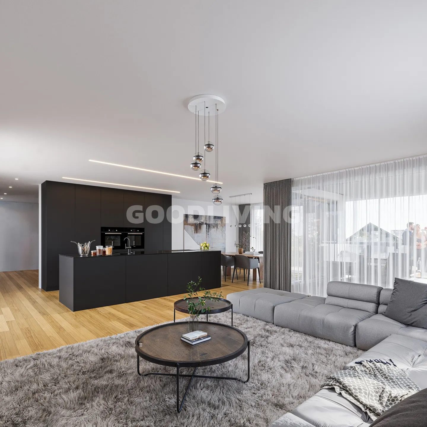 Elegante Attikawohnung mit Terrassen - Foto 4 von 8