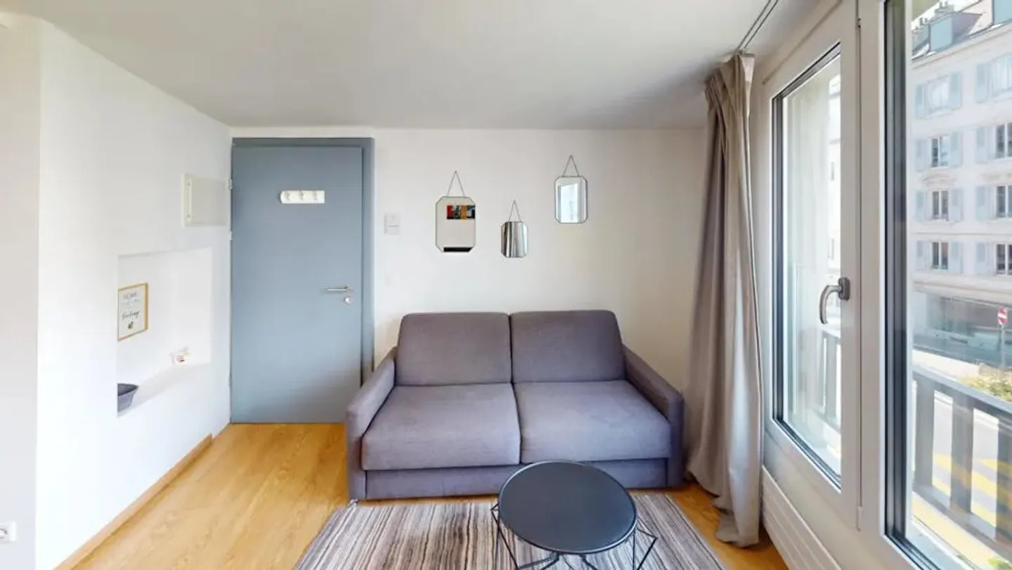 Offre limitée ! Vue sur le toit et emplacement central : Appartement 1 chambre à Lausanne - Photo 8 sur 8