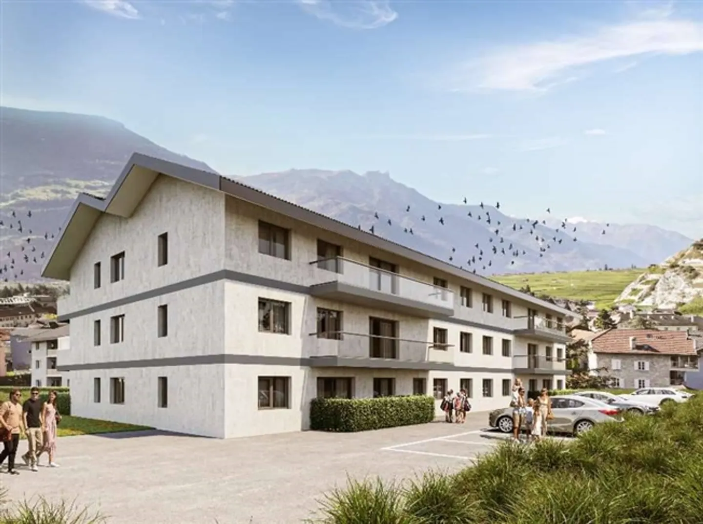 Appartement 3.5 pièces au rez-de-chaussée d'une nouvelle résidence - Photo 1 sur 2