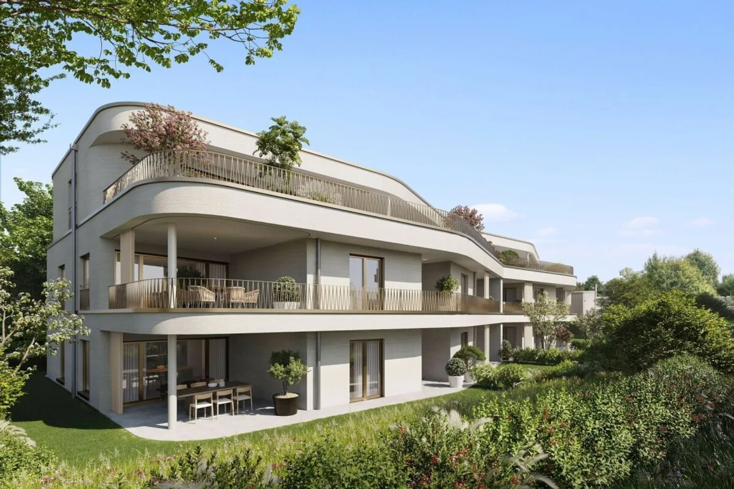 Appartamento giardino 3.5 locali nel nuovo edificio "Linéa" a Kreuzlingen - Foto 1 di 7