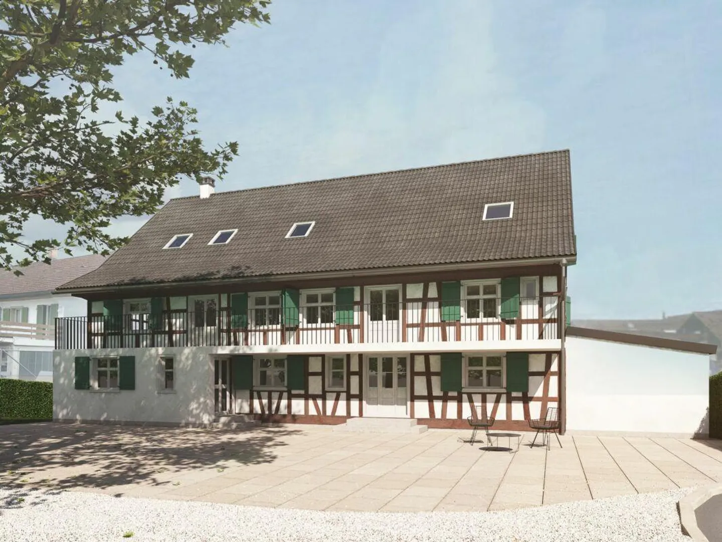 Progetto approvato + terreno + casa da ristrutturare per 2 case unifamiliari CHF 1'200'000 - Foto 6 di 6