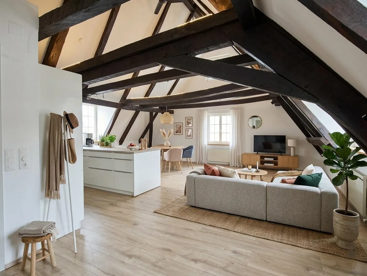Charmante Dachwohnung in Allschwil - Foto 2 von 6