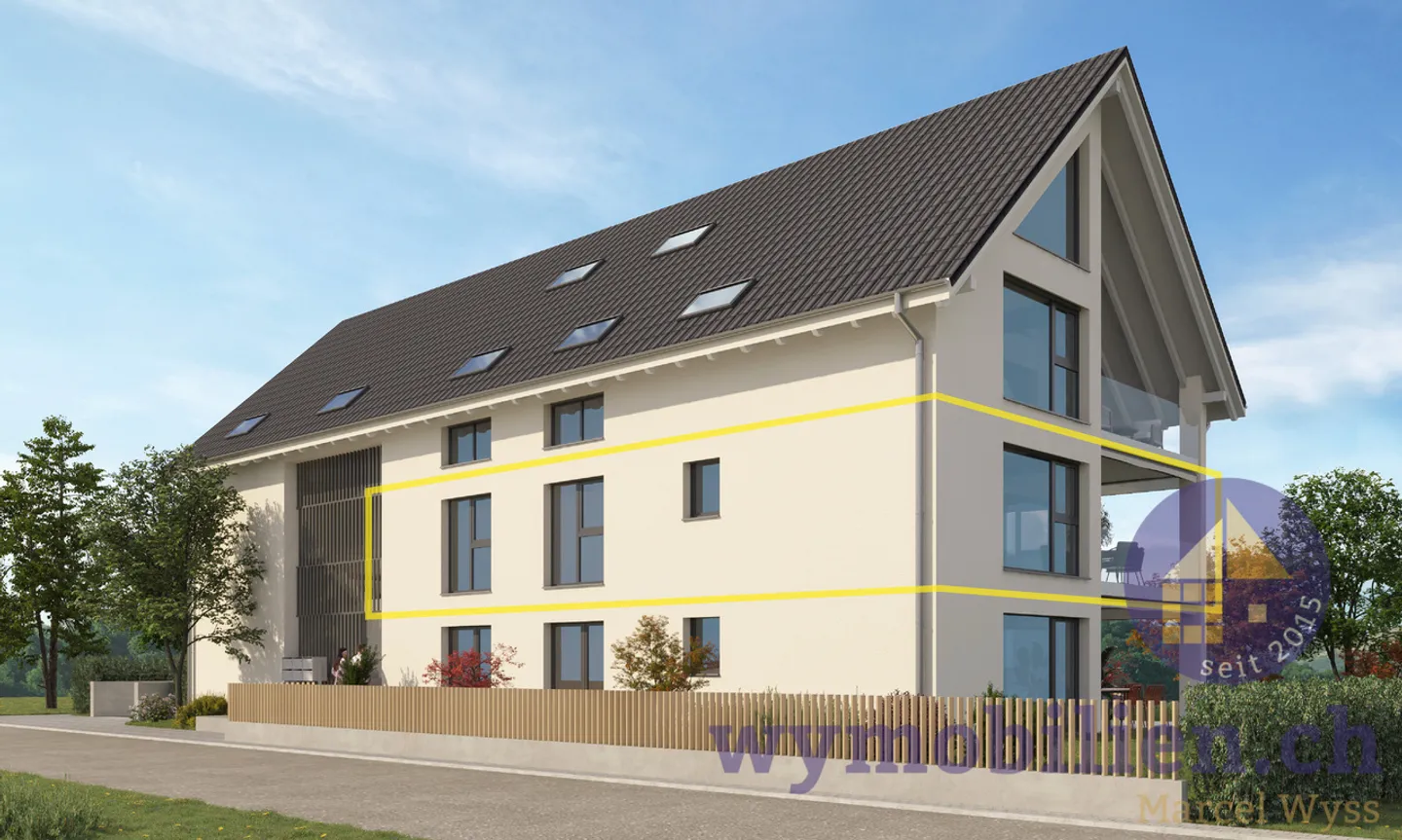4.5 Zimmer, Suite mit Bad, bezugsbereit Sommer 2026! - Foto 3 di 12