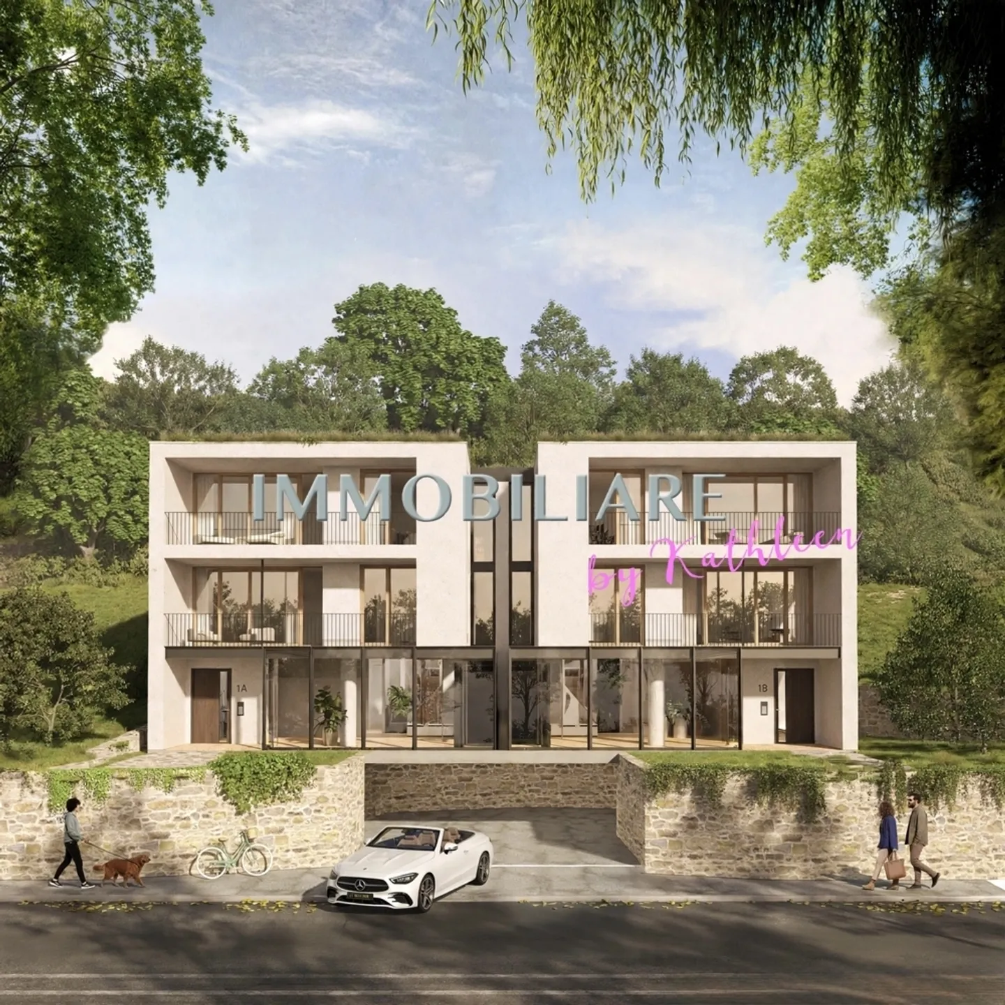 Buildable land for two single-family row houses - Photo 3 of 13