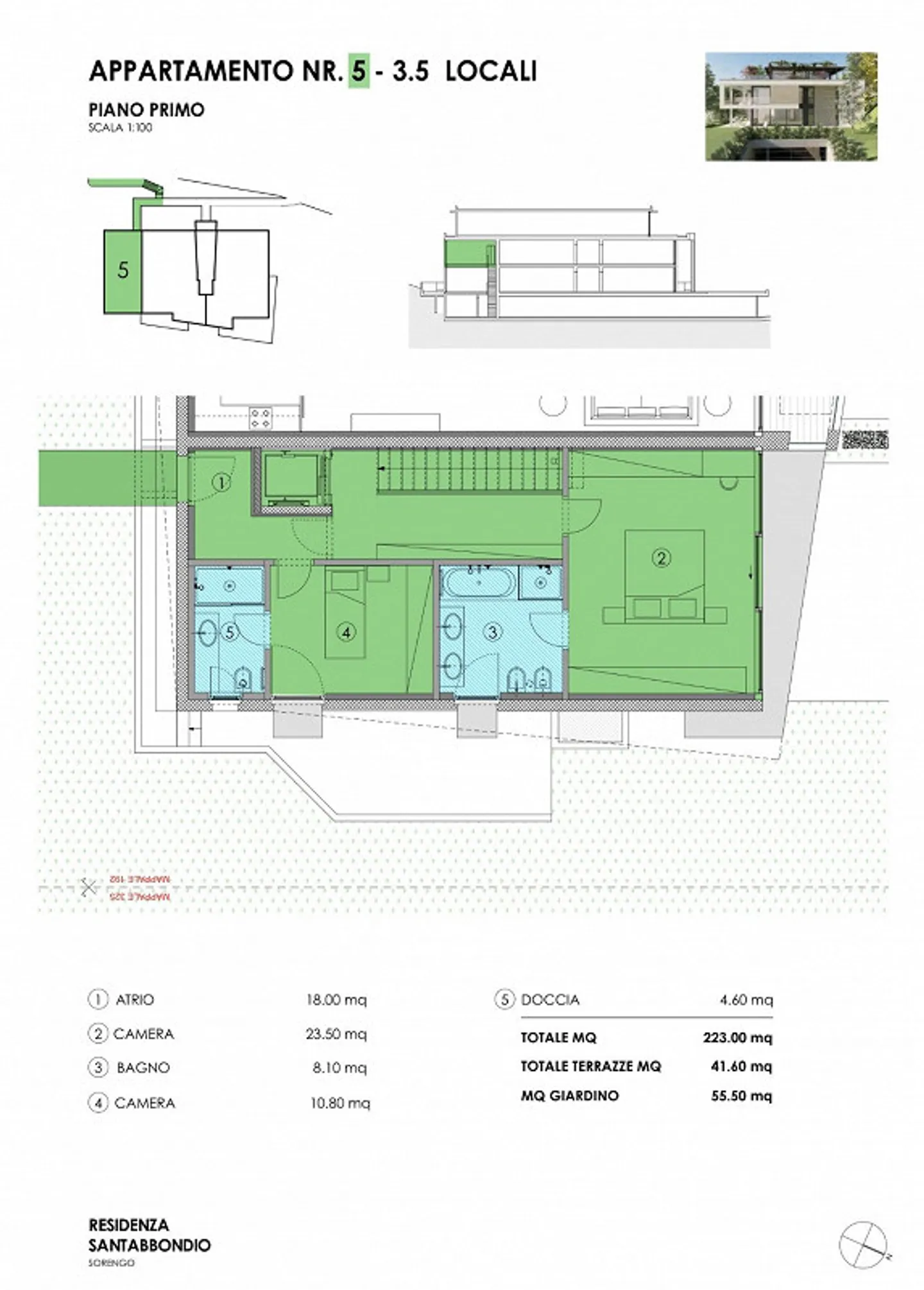 Triplex prestigioso con ascensore privato e giardino esclusivo - Foto 14 di 16