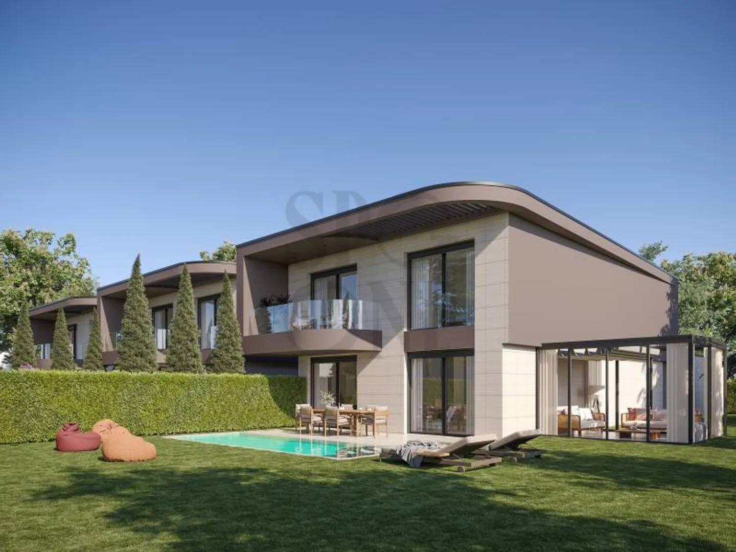 Villa Serenya B: Progetto di 3 ville di alta classe a Cologny - Foto 1 di 12