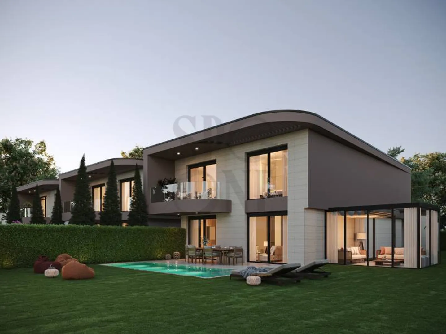 Villa Serenya B: Progetto di 3 ville di alta classe a Cologny - Foto 3 di 12