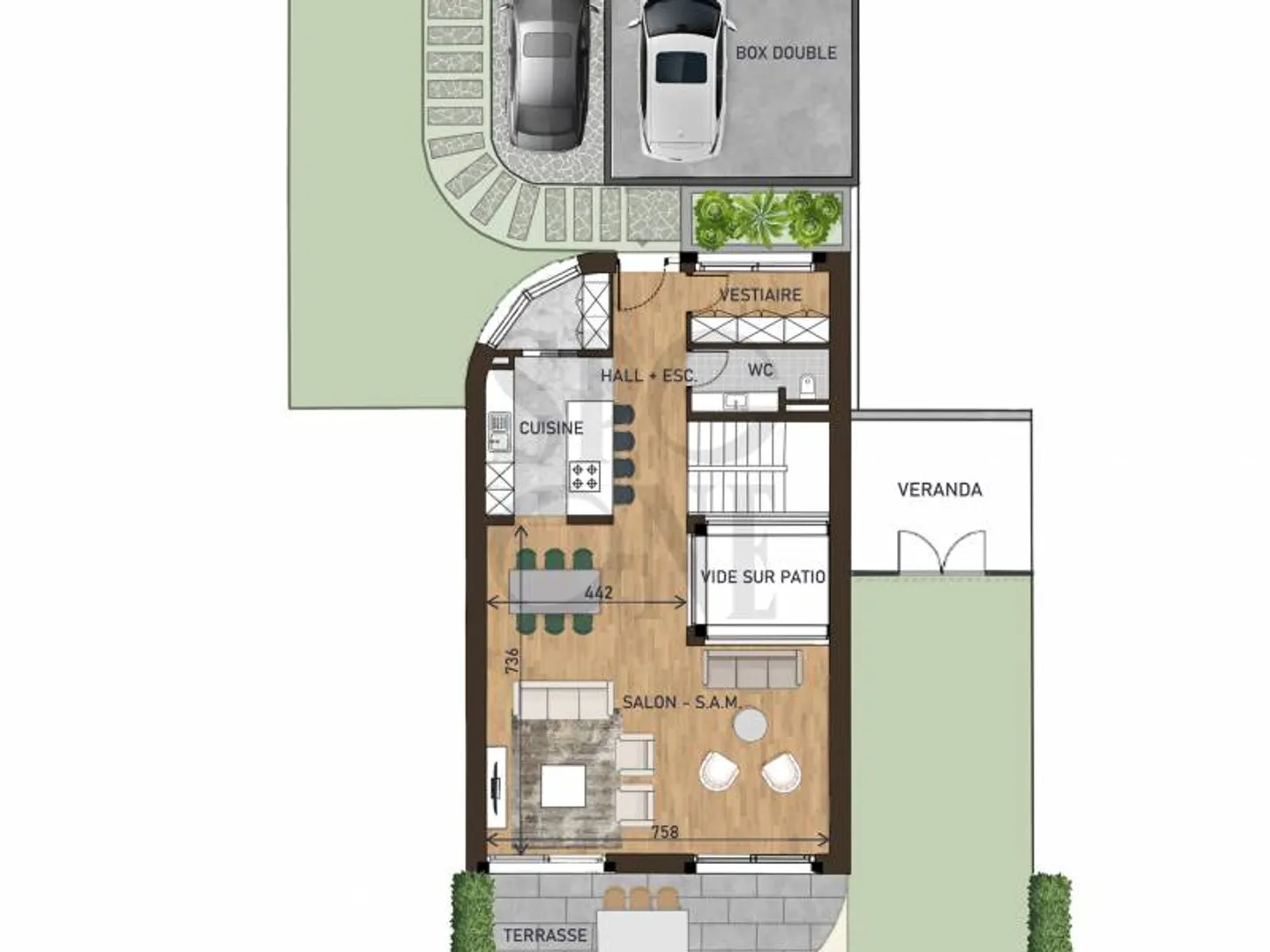 Villa Serenya B: Progetto di 3 ville di alta classe a Cologny - Foto 10 di 12
