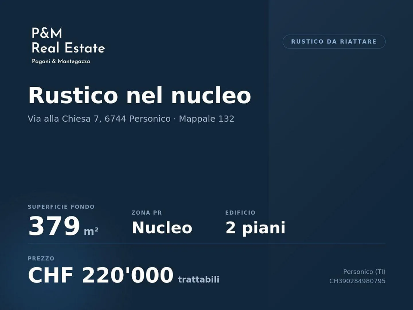 Proprietà rustica a Personico - Foto 1 di 1