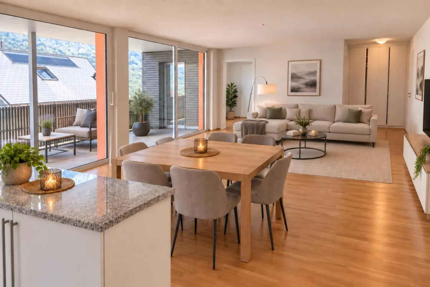 La tua nuova casa con panorama sul lago e sulle montagne - Foto 4 di 14
