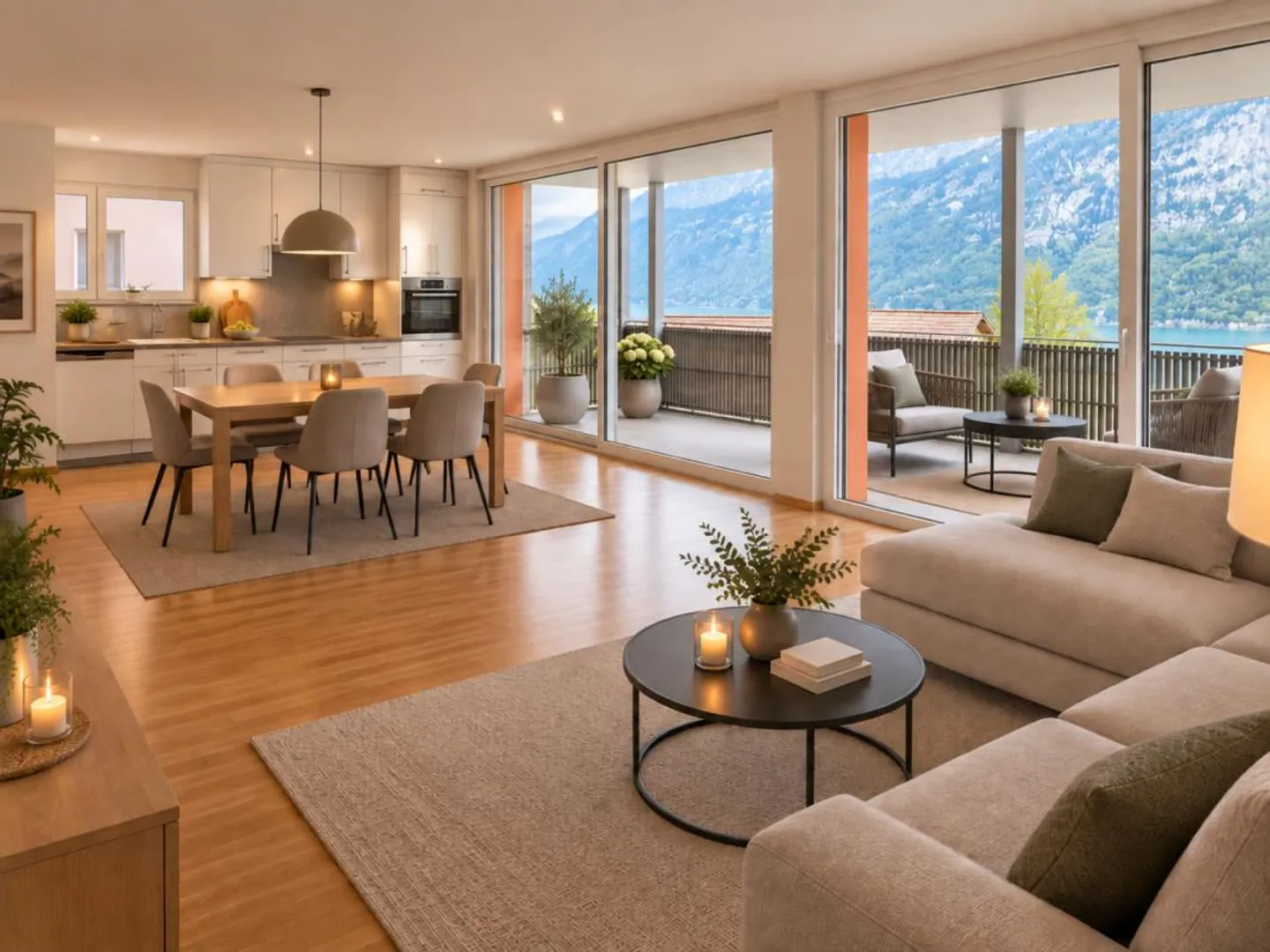 La tua nuova casa con panorama sul lago e sulle montagne - Foto 3 di 14