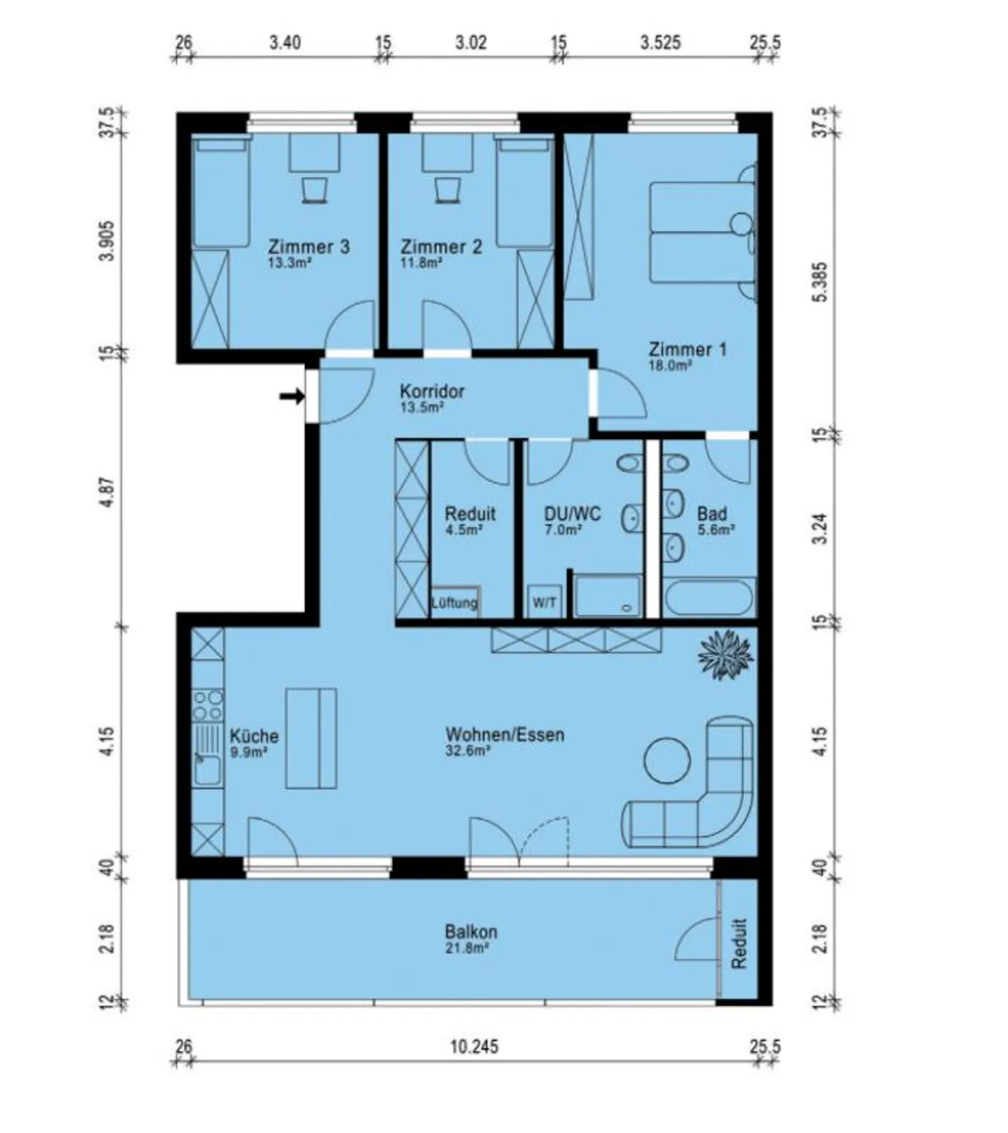 Modern Apartment in the Center of Ebikon - Photo 9 of 9