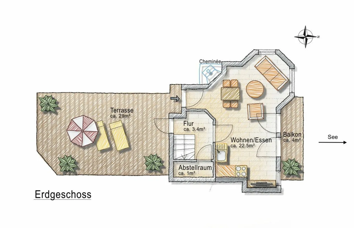 Charmante Maisonette mit Seesicht - Foto 17 von 18