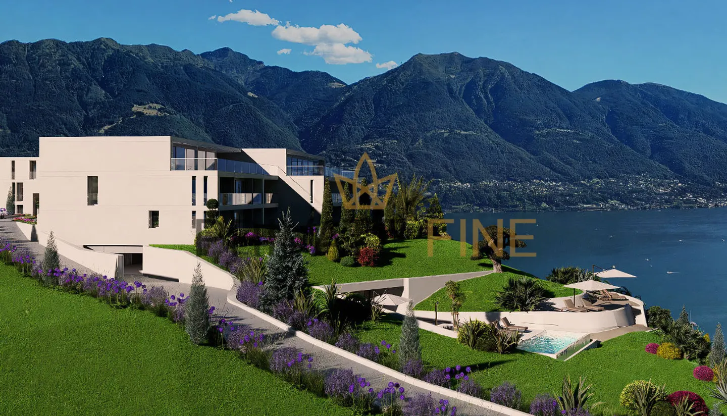New 3.5 Room Apartment with TOP Lake View, Garden, Pool & SPA (APP No. 1) - Photo 2 of 13