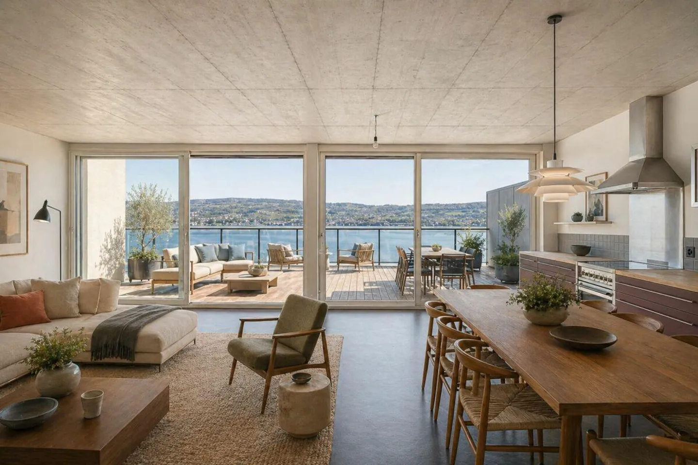 Maisonette Attica 3.5 stanze sulla riva del lago di Zurigo - Foto 2 di 13