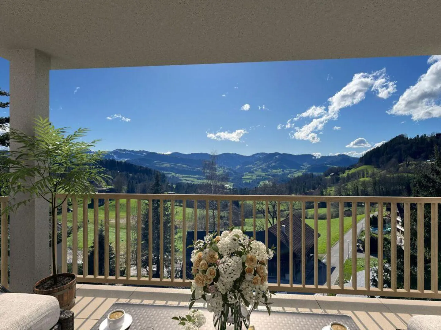 Neubau / Erstbezug: MFH "Weitblick" / 4½-Zimmerwohnung_1OG - Foto 2 von 7