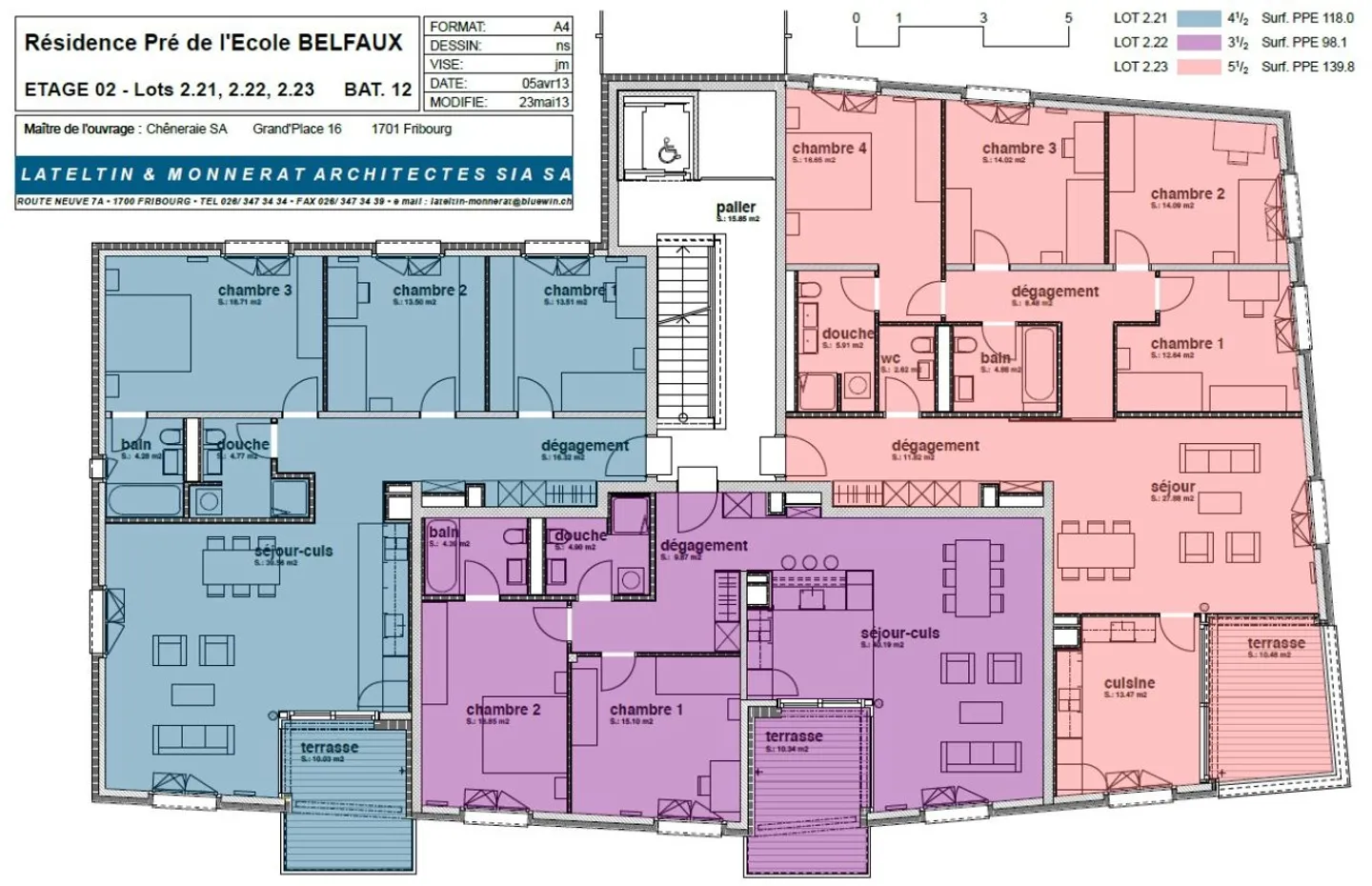 For rent - Beautiful modern apartment with 3.5 rooms - 93 m² - Belfaux (FR) - Photo 10 of 10