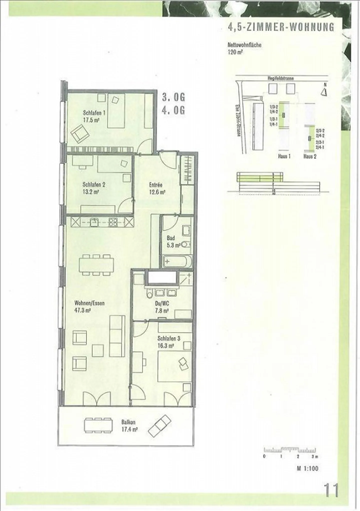 Grosszügige Wohnung in toller Lage - Foto 7 von 7