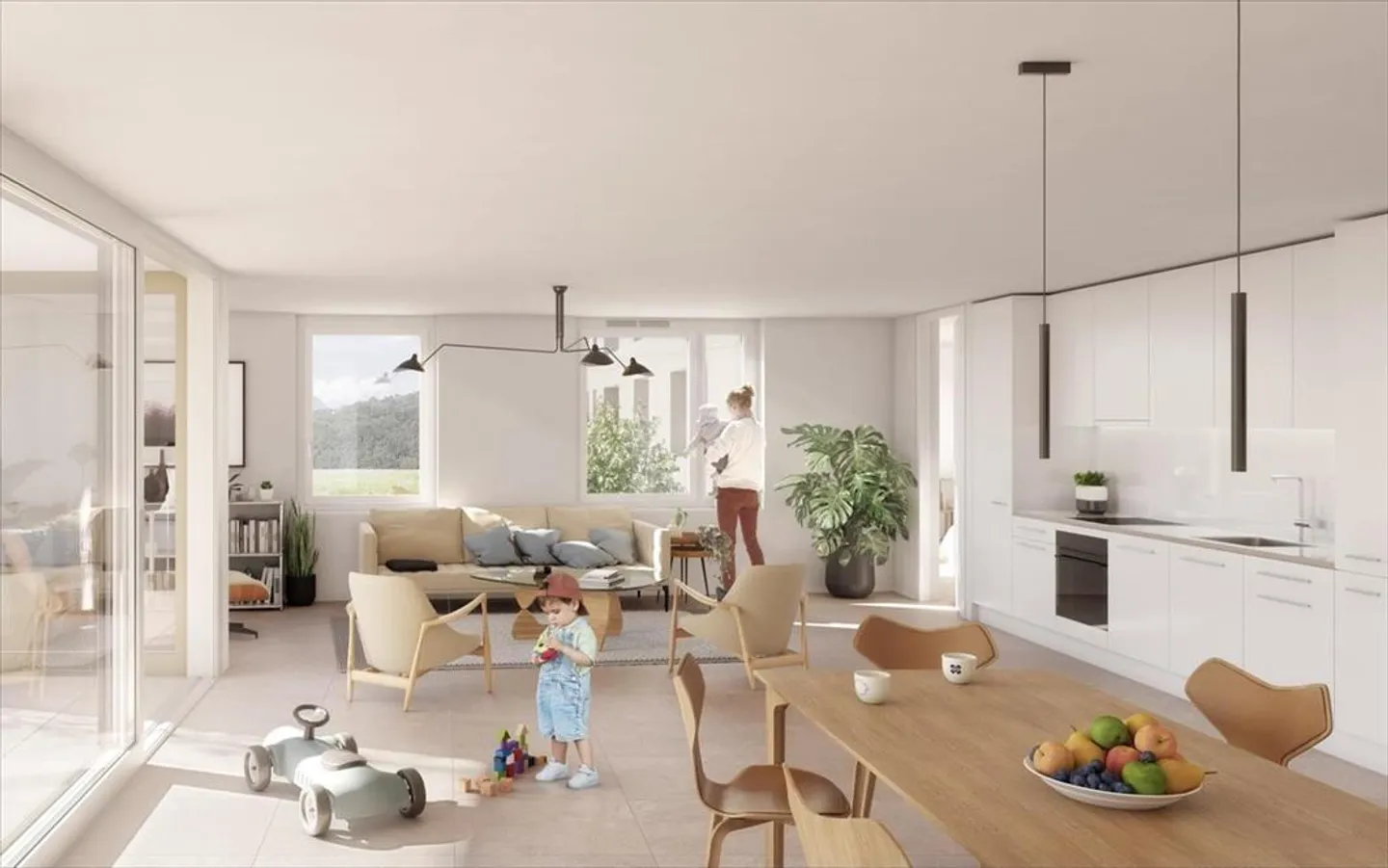 Magnificent new 4.5-room apartment on the 1st floor, West orientation - Photo 3 of 4