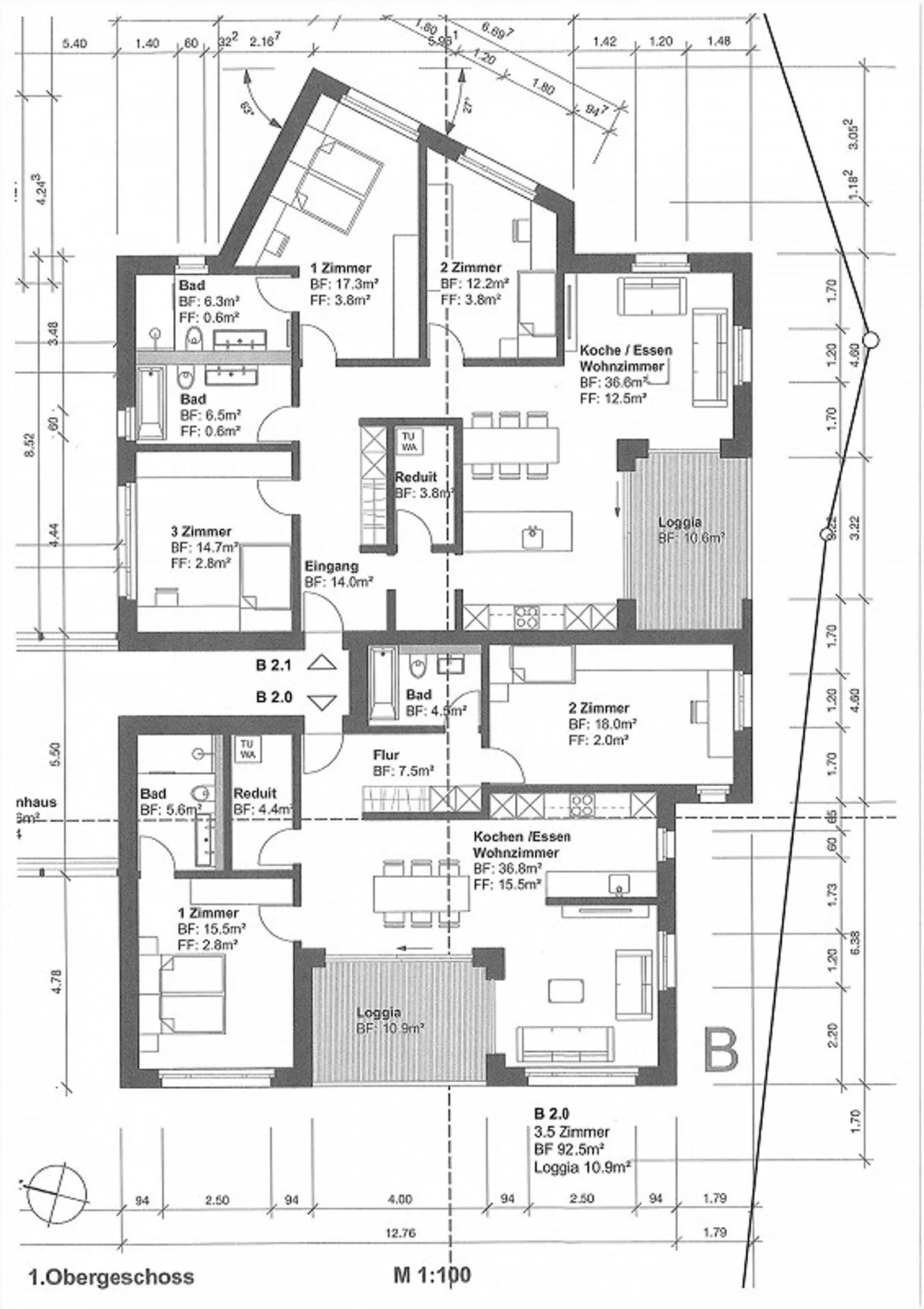 Appartement exclusif de 3 ½ pièces au 1er étage d'un nouveau bâtiment à Nesslau - Photo 11 sur 11