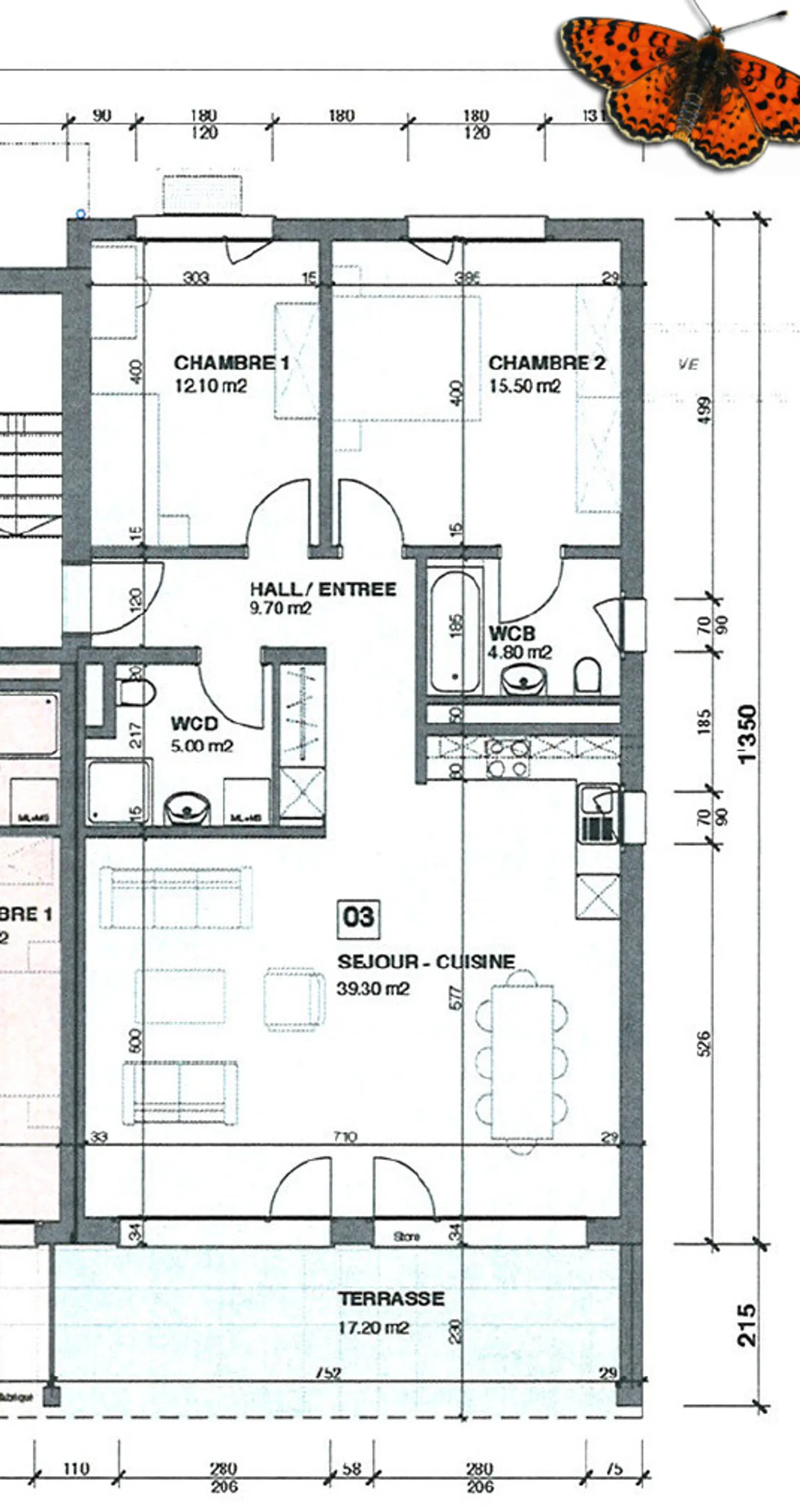 MOLTO BEL APPARTAMENTO 3 STANZE - Con grande terrazza! - Foto 6 di 7