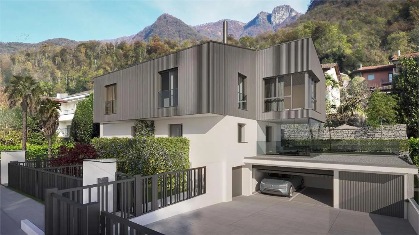 Melano - Portion of a modern semi-detached villa with private garden - Photo 1 of 10