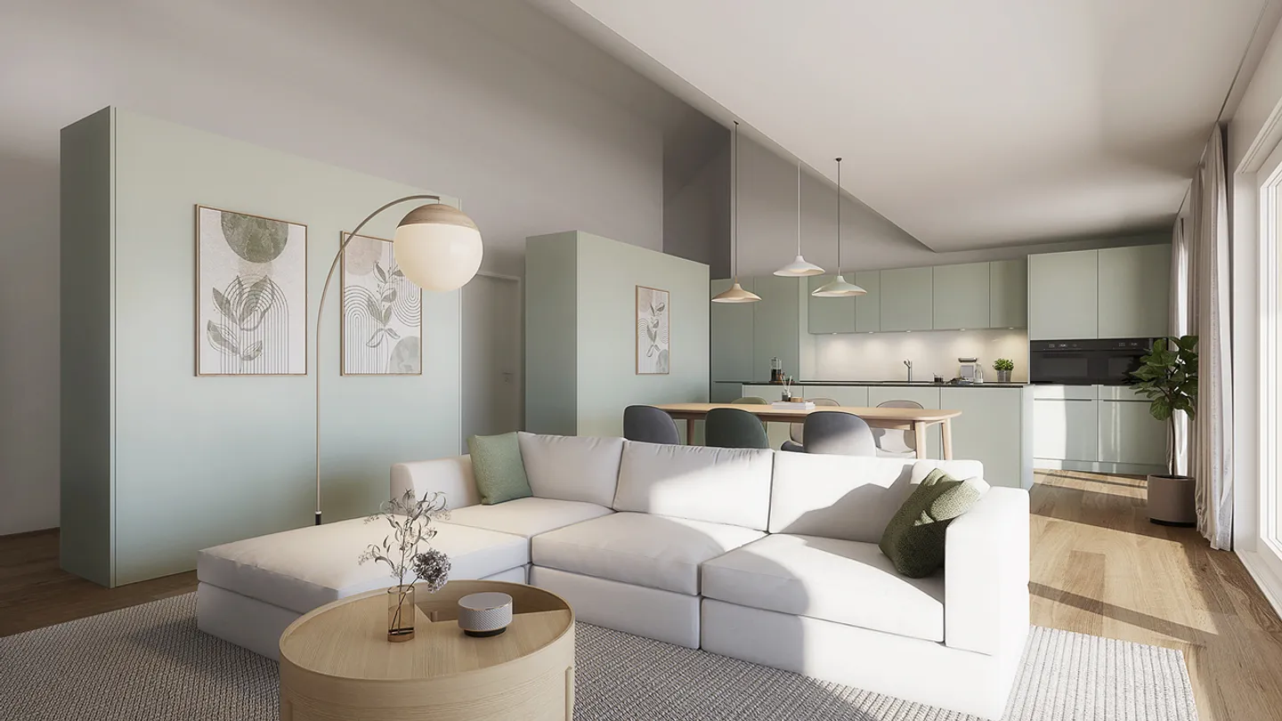 3½-Zimmer Erdgeschosswohnung mit Gartenidylle in Berikon - Foto 8 von 11