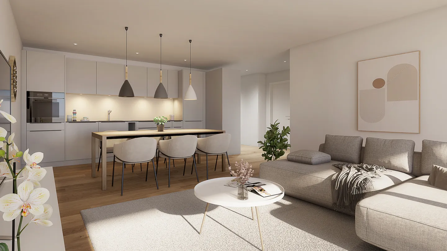 3½-Zimmer Erdgeschosswohnung mit Gartenidylle in Berikon - Foto 7 von 11