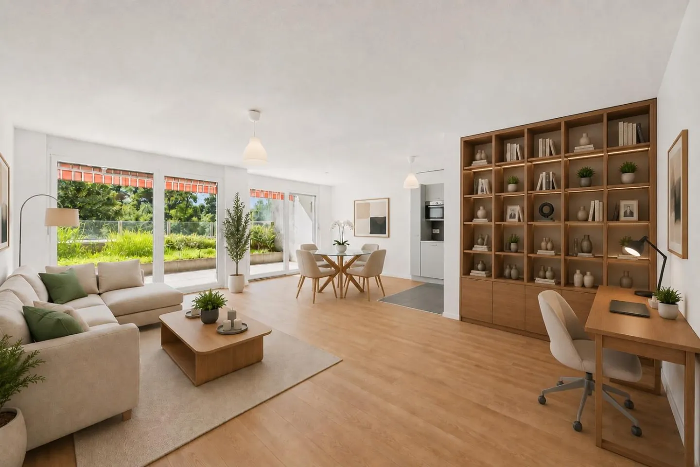 Eine 4,5-Zimmer-Wohnung in ruhiger Lage mit Blick auf die Natur - Foto 4 von 8