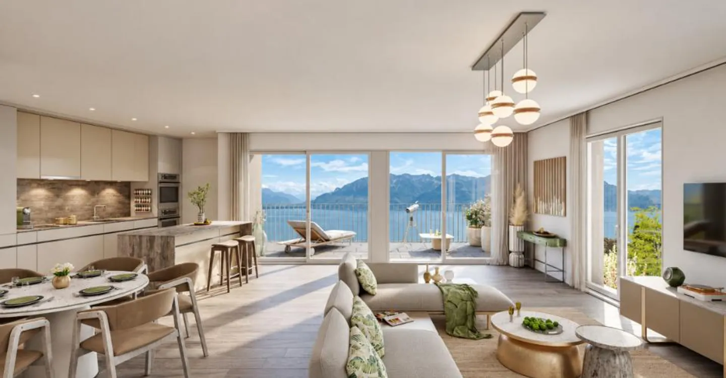 Chexbres – new duplex of 5.5 rooms with a view of Lake Geneva - Photo 3 of 5