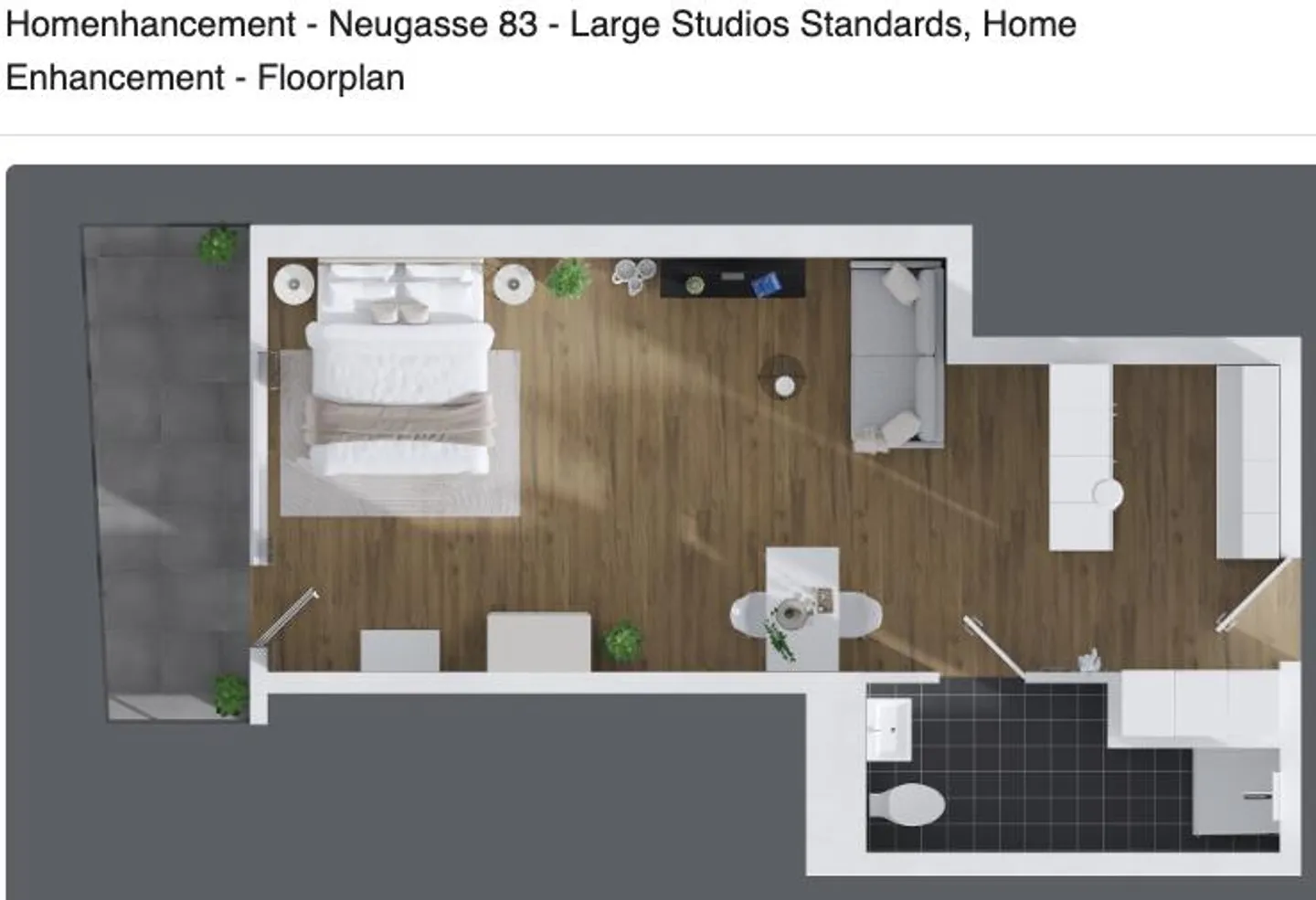 Grand studio, meublé - près de l'Europaallee + Gare principale de Zurich - Photo 10 sur 10