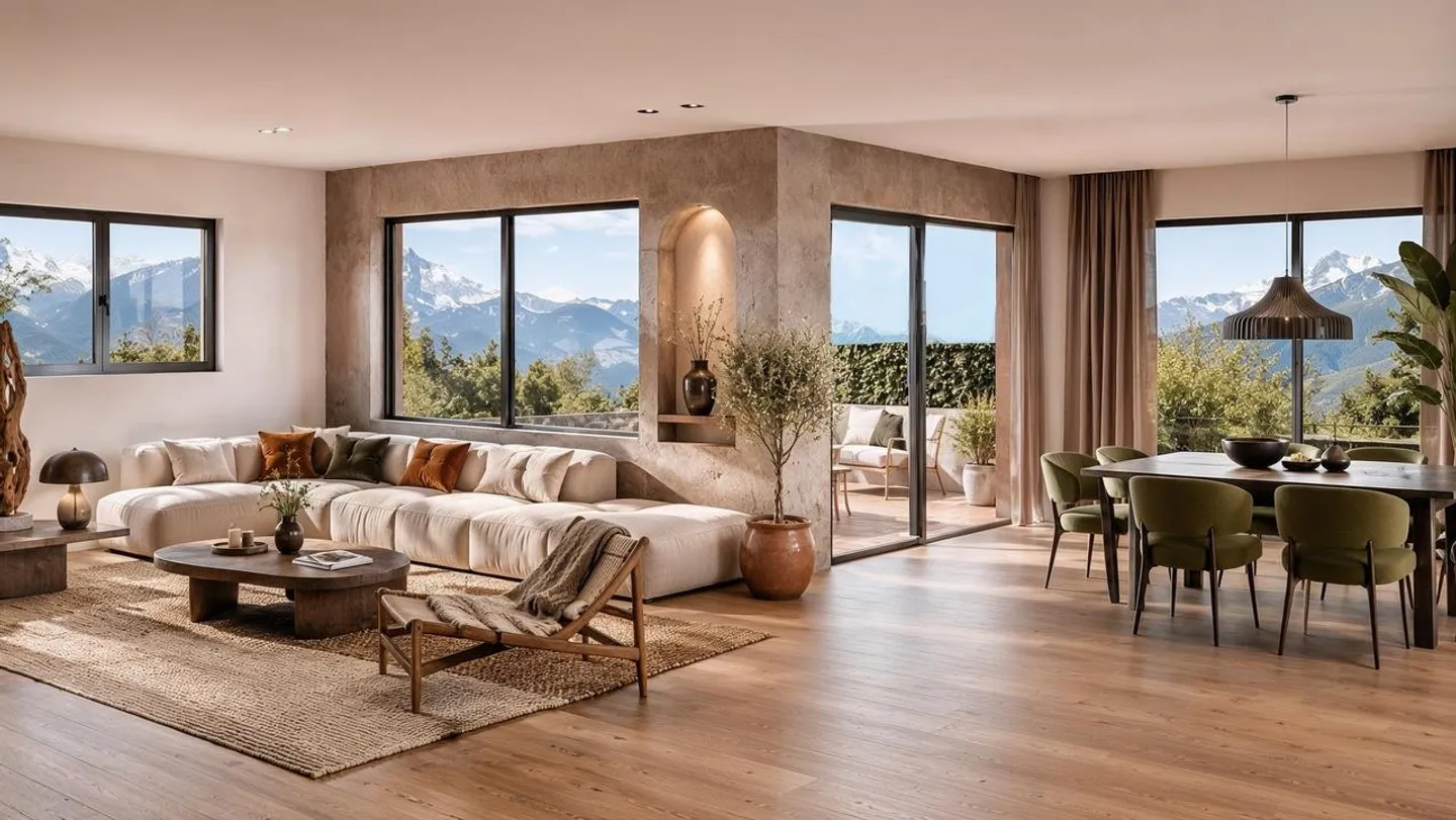 ZU VERKAUFEN 4.5 ZIMMER HOCHWERTIGE WOHNUNG IN SAVIESE - Foto 2 von 5