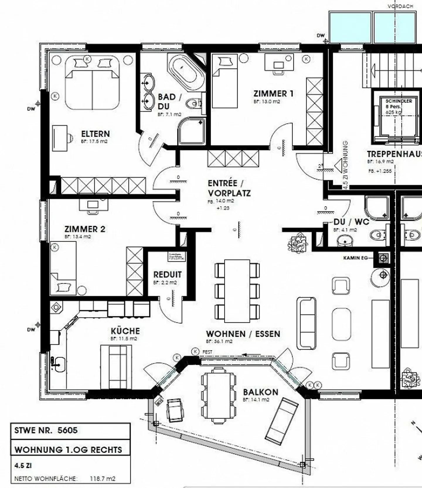 Appartamento esclusivo di 4,5 stanze, 1° piano a Dürnten - Foto 10 di 11