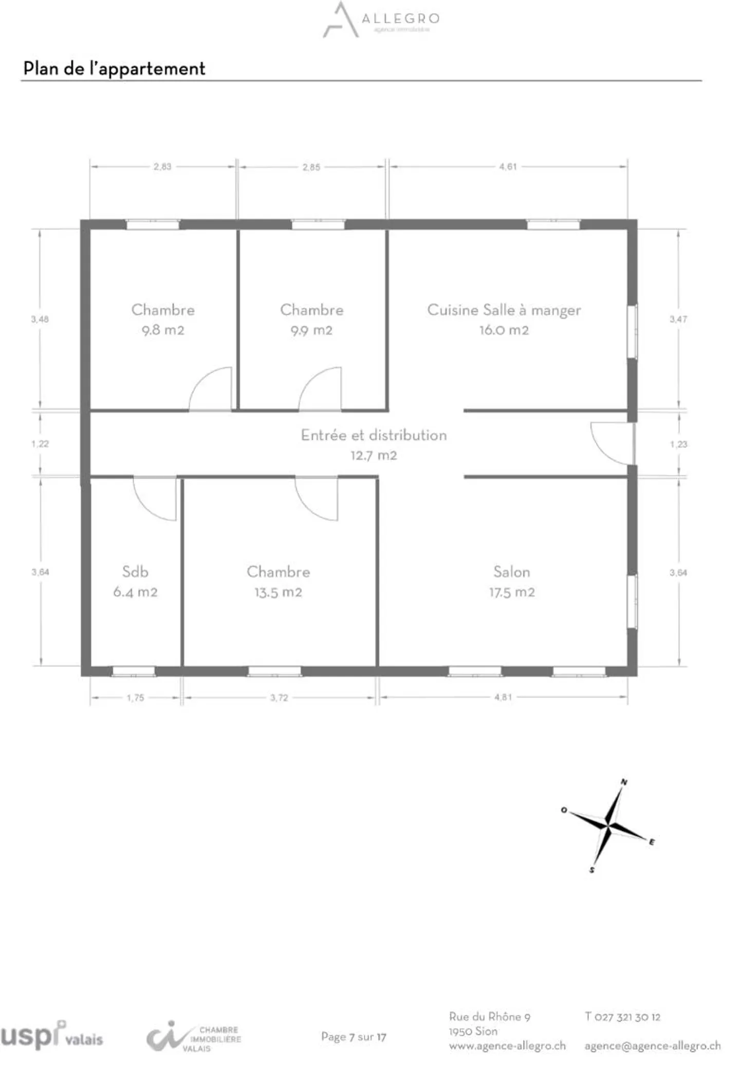 Bramois, affascinante appartamento di 4.5 locali di 95 m2 nel cuore del vecchio villaggio - Foto 17 di 17