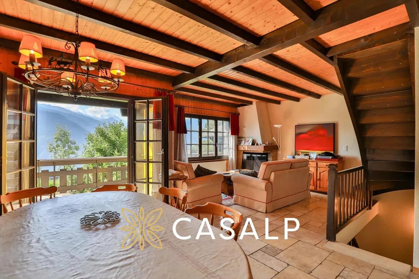 Charming Semi-Chalet with Pool in Mollens - Photo 1 of 13