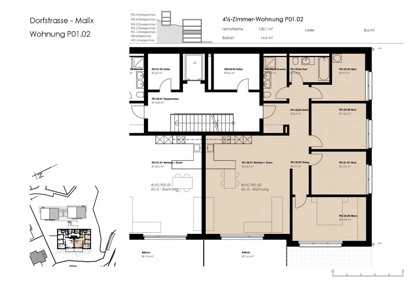 Spacious 4.5 Room Apartment with Beautiful View as Primary Residence - Photo 19 of 19