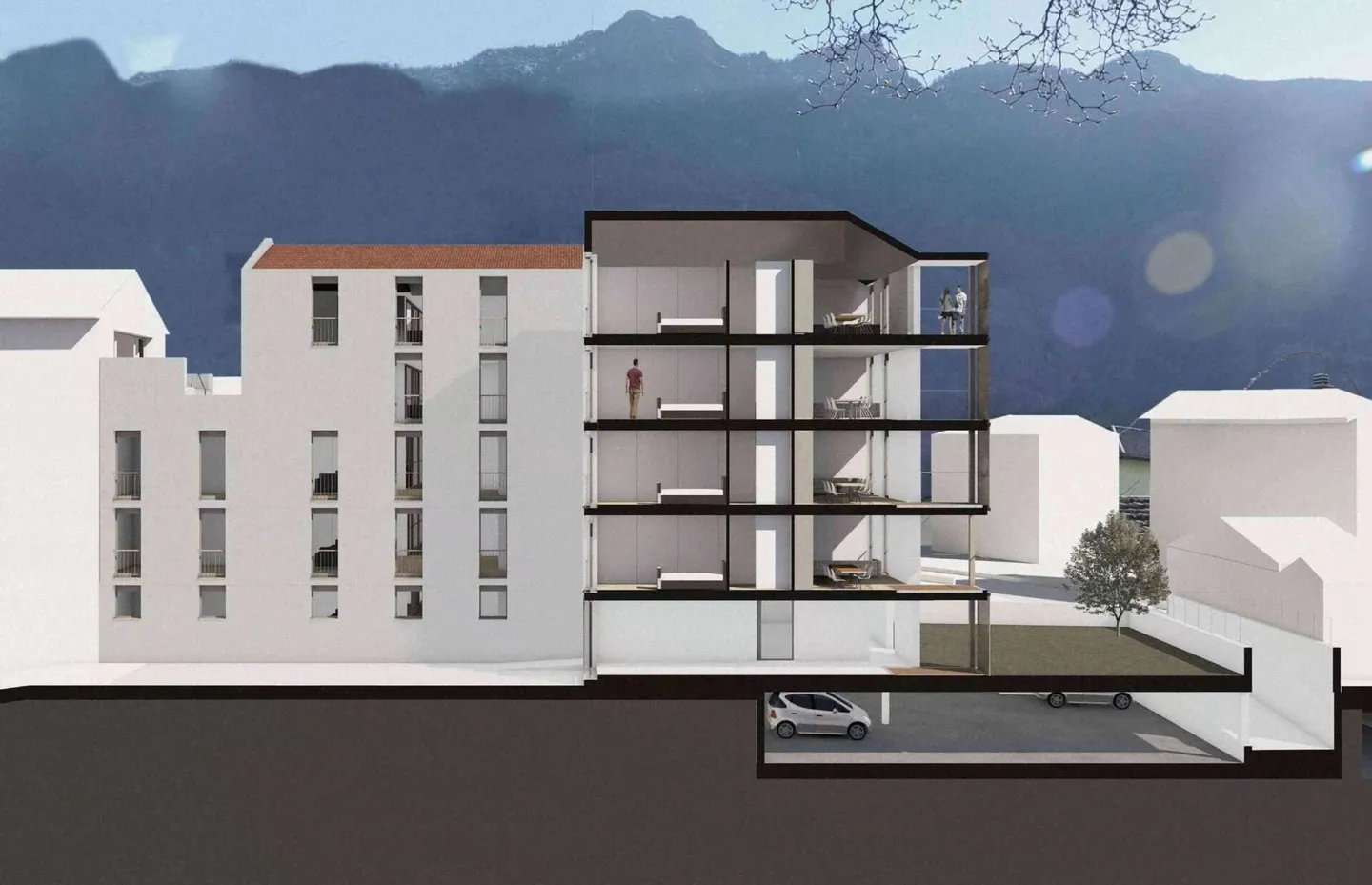 Residenza Pron Giubiasco 4.5 Locali Sud - Foto 1 di 14