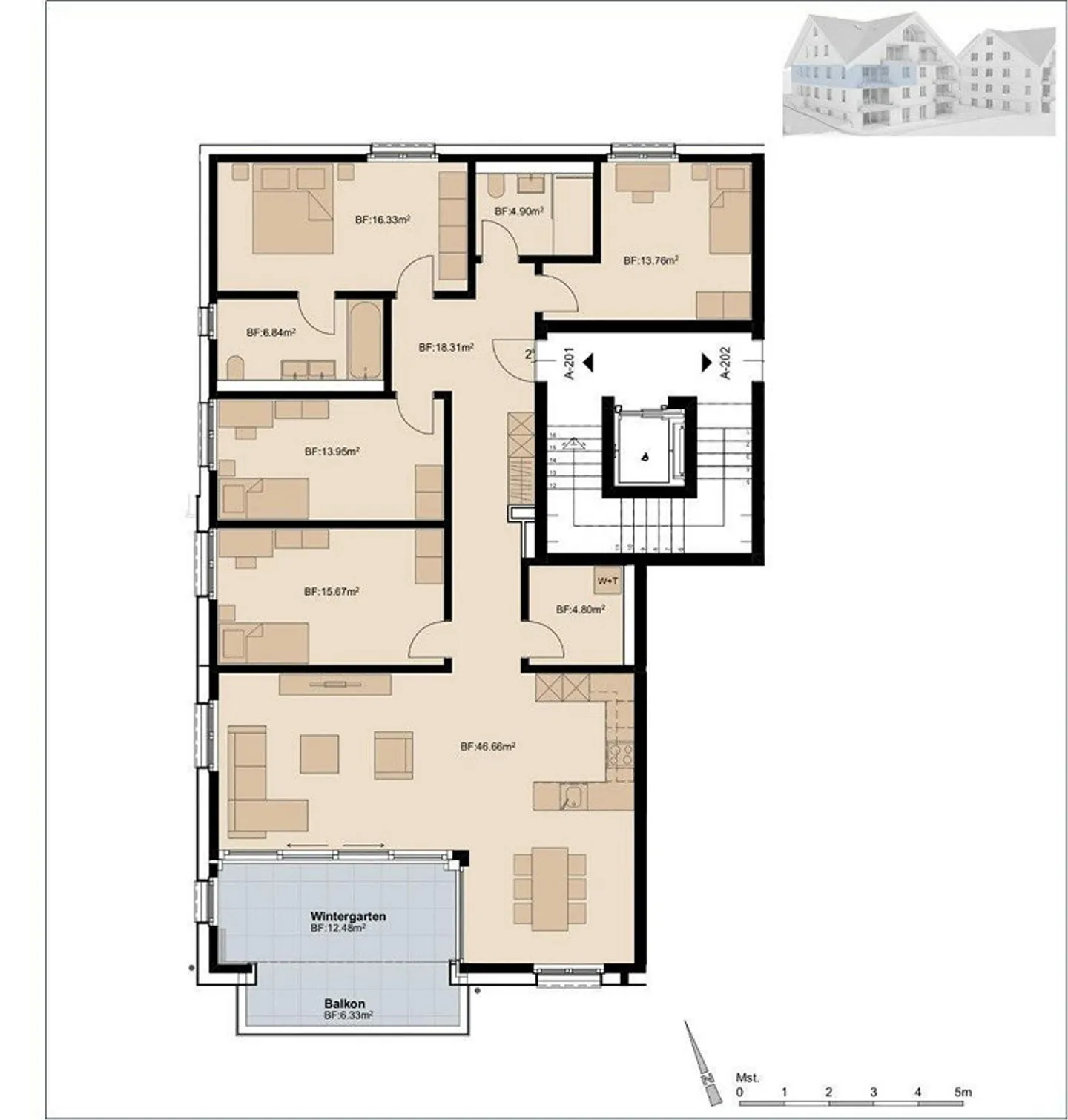 5.5 Room Apartment for the Whole Family - Photo 4 of 4