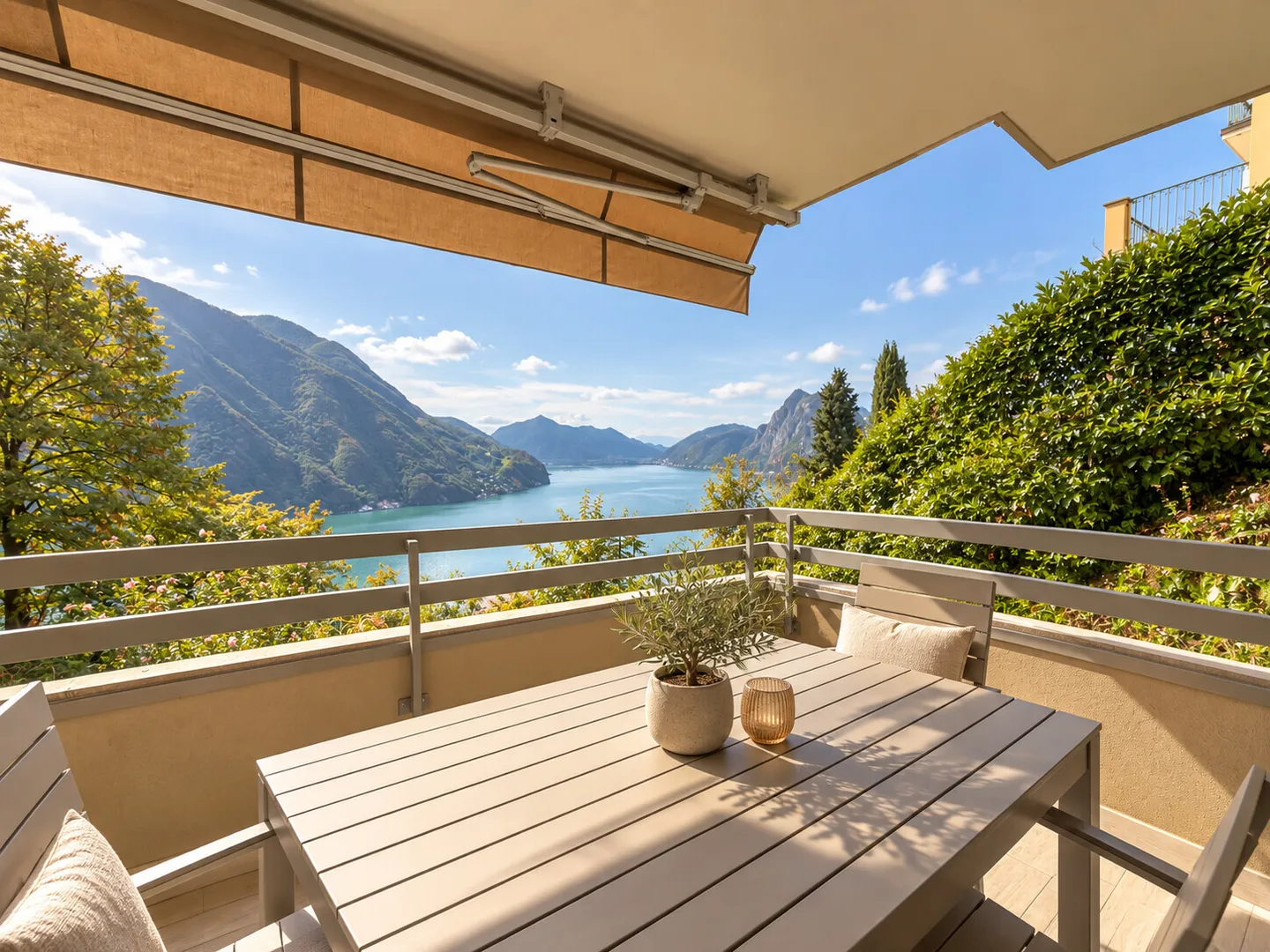 ELEGANT 3.5 ROOMS WITH TERRACE AND LAKE VIEW IN RUVIGLIANA - Photo 1 of 10