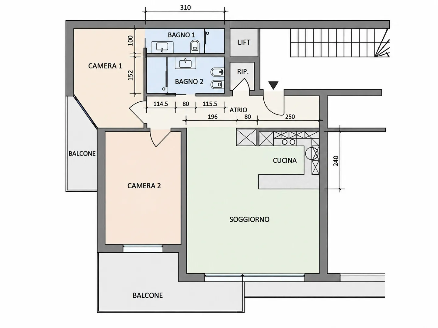 ELEGANT 3.5 ROOMS WITH TERRACE AND LAKE VIEW IN RUVIGLIANA - Photo 10 of 10