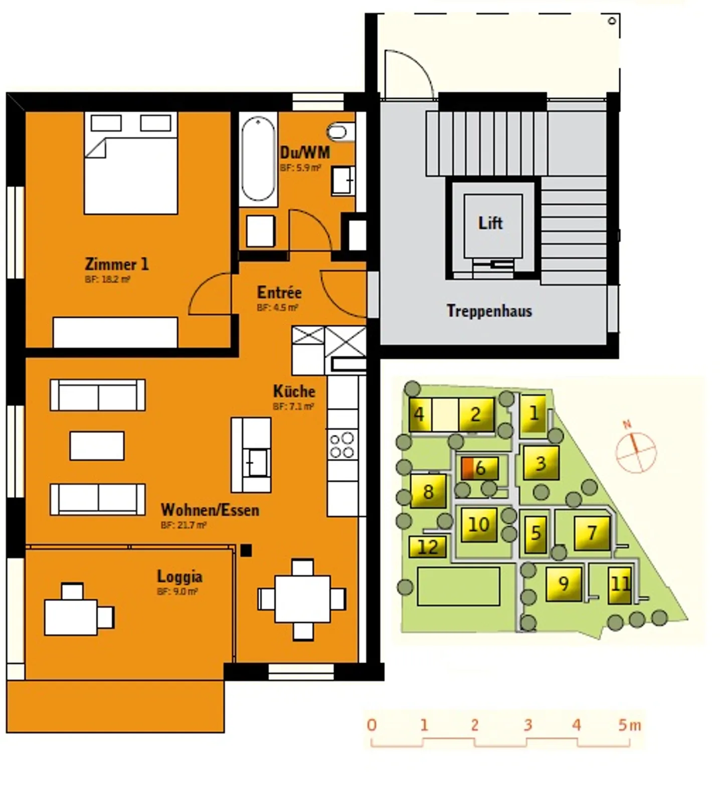 Charmante 2.5-Zimmer-Wohnung - Foto 7 von 7
