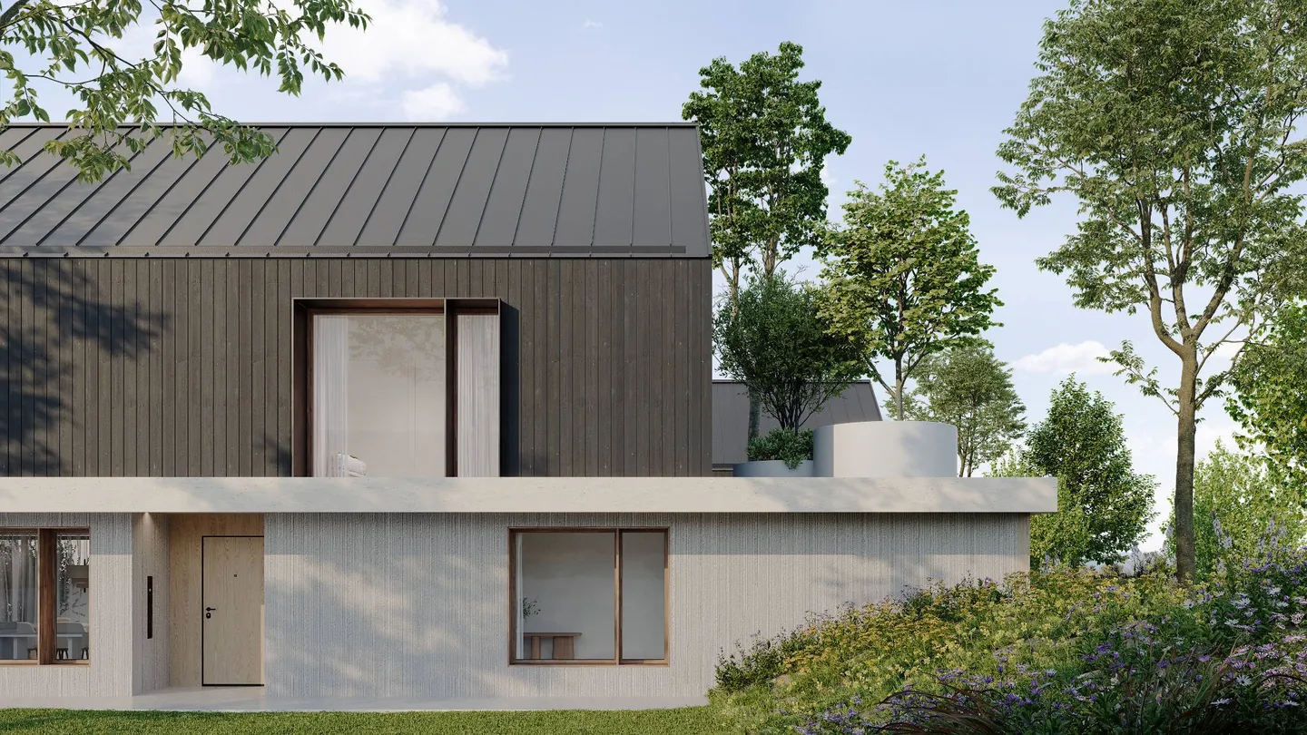 Zeitgenössische Villa mit Alpenblick - Foto 5 von 7