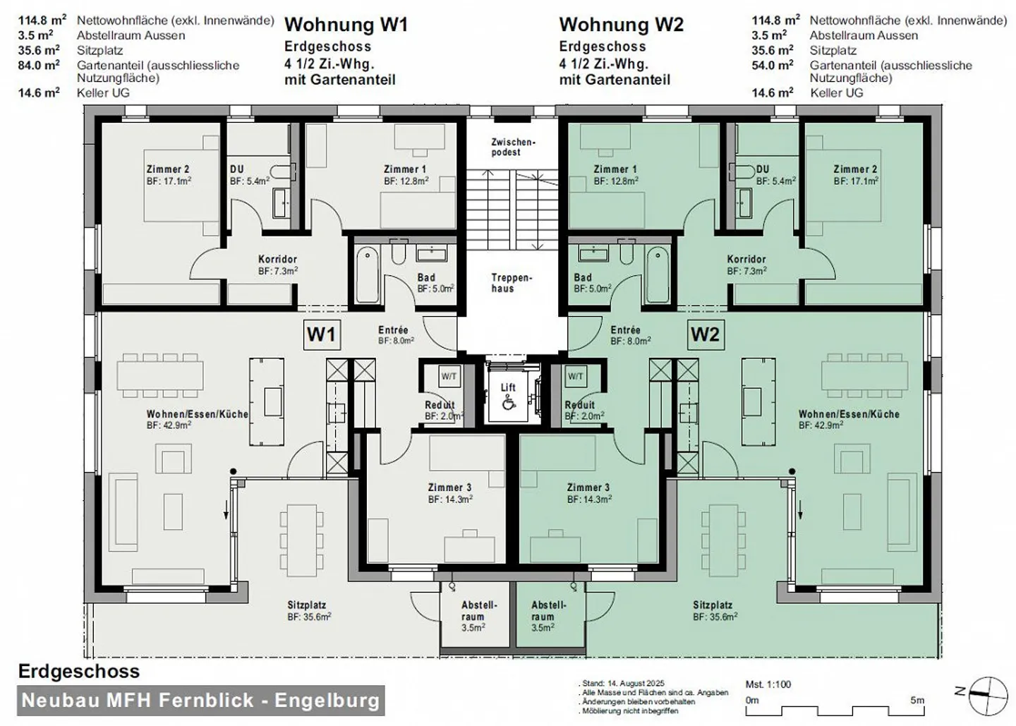 Condominio attraente di 4,5 stanze con giardino a Engelburg - Foto 4 di 5