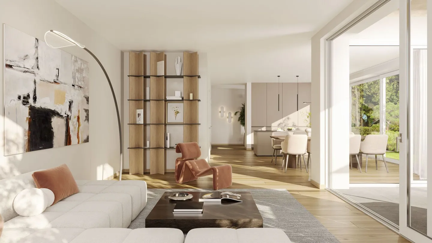 Panoramic View & Idyllic - Modern Duplex Family House in Bichelsee - Photo 4 of 4