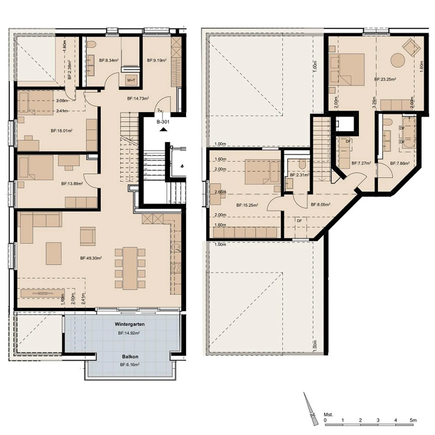 Heavenly Living - 5.5 Room Maisonette Penthouse with Wonderful... - Photo 5 of 5